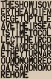 Christopher Wool, The Show is Over...