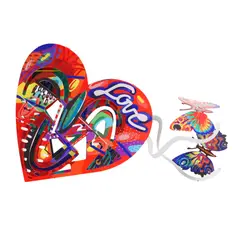 David Gerstein, Open Heart, serigraph on steel