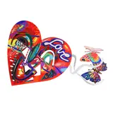 David Gerstein, Open Heart, serigraph on steel