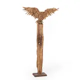 James Doran-Webb, Godwin Owl, 2021, molave driftwood and bronze