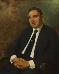 Terence Cuneo, Portrait of Raphael Djanogly JP, oil on canvas