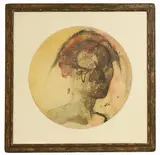 Stephen Goddard, Head, mixed media on paper