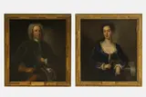 Lucas Whittonus, A pair of portraits, oil on canvas