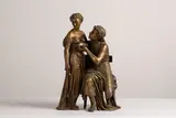Albert-Ernest Carrier-Belleuse, Untitled, a bronze of a young couple