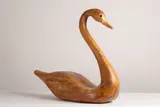Guy Taplin, Untitled, a carved pine swan