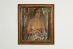 Untitled by Maurice Jean Micha, oil on canvas 80 x 70cm, sold Sep 2025