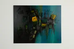 ... Slater, Untitled, oil on canvas 101 x 127cm