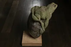 Brendan Hesmondhalgh, Untitled, a ceramic and carved stone sculpture