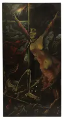 ... Rex, Untitled, oil on canvas 152 x 76cm