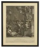 William Hogarth, Untitled, framed This engraving concerns the infamous case of Mary Toft