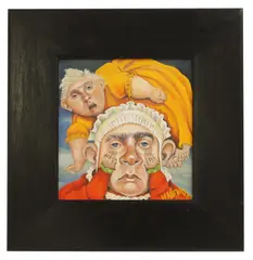 Heather Nevay, Untitled, acrylic on board 21 x 20cm Provenance: The Clock House