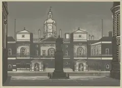 Untitled by Edward Bawden, from 'Nine London Monuments' (MG 071) linocut in colours, sold Dec 2025
