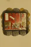 Eric Ravilious, Untitled, 'Fireworks' lithograph in colours