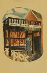 Eric Ravilious, Untitled, 'Family Butcher' lithograph in colours