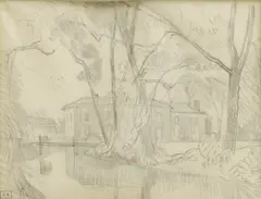 John Aldridge, Untitled, pencil 18.5 x 25cm Provenance: A single-owner collection from a house in Great Bardfield.