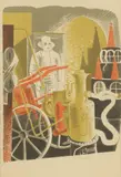 Eric Ravilious, Untitled, 'Fire Engineer' lithograph in colours