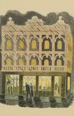 Untitled by Eric Ravilious, 'Public House' lithograph in colours, sold Dec 2025