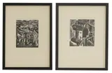 Suzanne Cooper, Untitled, together with 'Brightlingsea' wood engraving