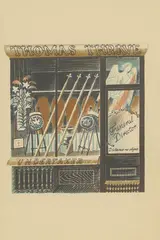 Untitled by Eric Ravilious, 'Undertaker' lithograph in colours, sold Dec 2025
