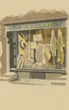 Eric Ravilious, Untitled, Plumassier' lithograph in colours
