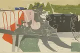 Michael Rothenstein, Untitled, 1955 linocut in colours and stencil