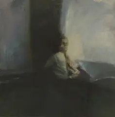 Karn Holley, Untitled, oil on board 118 x 118cm