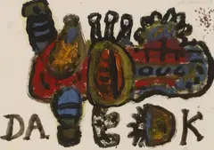 Untitled by Alan Davie, oil on paper 19.5 x 28.5cm Provenance: With Gimpel Fils, sold Dec 2025