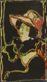 John Kiki, Untitled, No. 1' acrylic 88 x 51cm