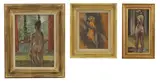 Dennis Gilbert, Untitled, together with two further oil paintings of nudes