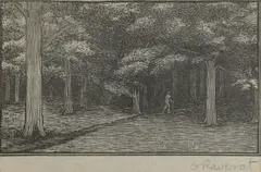 Untitled by Gwen Raverat, 'The Wood' wood engraving, sold Dec 2025