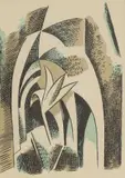 Paul Nash, Untitled, 1927 lithograph in colours