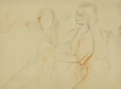 Bernard Fleetwood-Walker, Untitled, pencil and coloured chalk 41.5 x 52cm Provenance: The artist’s studio