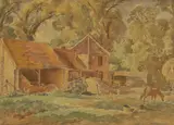 Ethelbert White, Untitled, watercolour over pencil 33 x 45cm