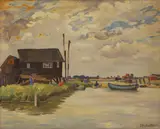 Ethelbert White, Untitled, oil on board 43.5 x 53cm