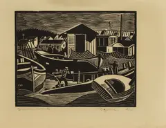 Untitled by Ethelbert White, the first signed 'Ethelbert White' in pencil l.l., sold Dec 2025