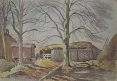 Untitled by Ethelbert White, watercolour on paper laid on board 41 x 58.5cm, sold Dec 2025