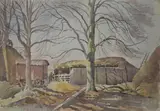 Ethelbert White, Untitled, watercolour on paper laid on board 41 x 58.5cm