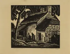 Untitled by Ethelbert White, together with two further woodcuts: 'Netley Mill' signed 'Ethelbert White' in pencil l.l., sold Dec 2025