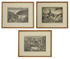 Untitled by Ethelbert White, the first signed 'Ethelbert White' in pencil l.l., sold Dec 2025
