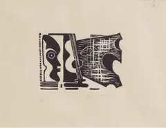John Banting, Untitled, 1935 (made) linocut