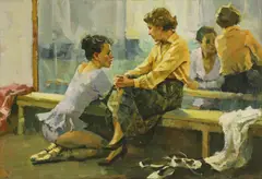 Untitled by Anatoliy Shapovalov, oil on canvas 62 x 92cm, sold Dec 2025