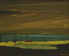 Fred Uhlman, Untitled, oil on canvas board 23 x 29cm