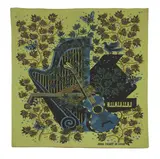 Jean Picart Le Doux, Untitled, 'Concerto' silk-screened woven tapestry wall hanging with printed signature l.r.