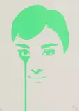Pure Evil, Untitled, 'Green Audrey Hepburn' screenprint in colour