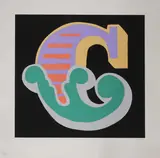 Ben Eine, Untitled, C-Green screenprint in colours from the 'Alphabet Series'