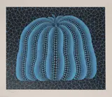 Yayoi Kusama, Untitled, 'Pumpkin' (Blue) lithograph in colours