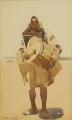 Arthur Melville, Untitled, watercolour over pencil 36.5 x 22cm