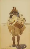 Arthur Melville, Untitled, watercolour over pencil 36.5 x 22cm