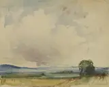 Thomas Shotter Boys, Untitled, Picardy watercolour 10 x 12.5cm
