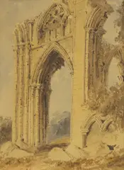 Samuel Prout, Untitled, watercolour 26 x 18cm